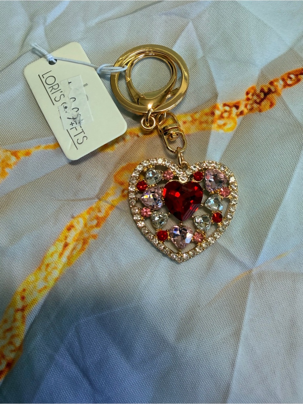 Heart Keychain Lori’s Gifts NWT